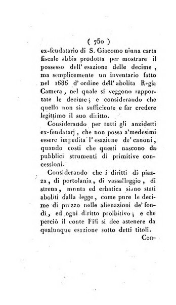 Bullettino delle sentenze emanate dalla Suprema commissione per le liti fra i già baroni ed i comuni