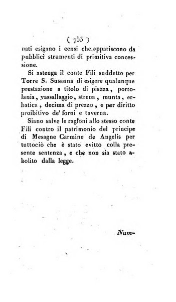 Bullettino delle sentenze emanate dalla Suprema commissione per le liti fra i già baroni ed i comuni