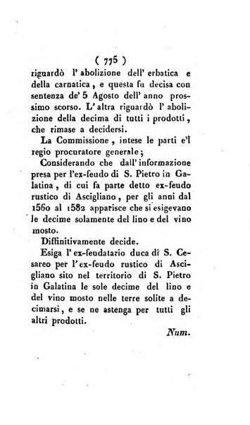 Bullettino delle sentenze emanate dalla Suprema commissione per le liti fra i già baroni ed i comuni