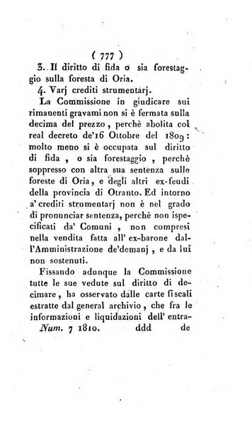 Bullettino delle sentenze emanate dalla Suprema commissione per le liti fra i già baroni ed i comuni