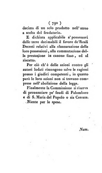 Bullettino delle sentenze emanate dalla Suprema commissione per le liti fra i già baroni ed i comuni