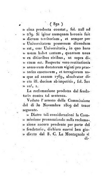 Bullettino delle sentenze emanate dalla Suprema commissione per le liti fra i già baroni ed i comuni