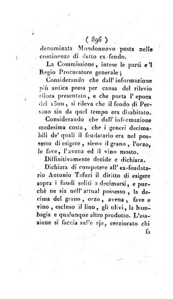 Bullettino delle sentenze emanate dalla Suprema commissione per le liti fra i già baroni ed i comuni