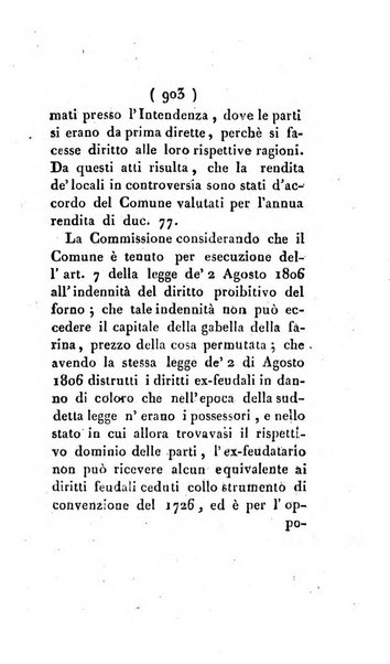 Bullettino delle sentenze emanate dalla Suprema commissione per le liti fra i già baroni ed i comuni