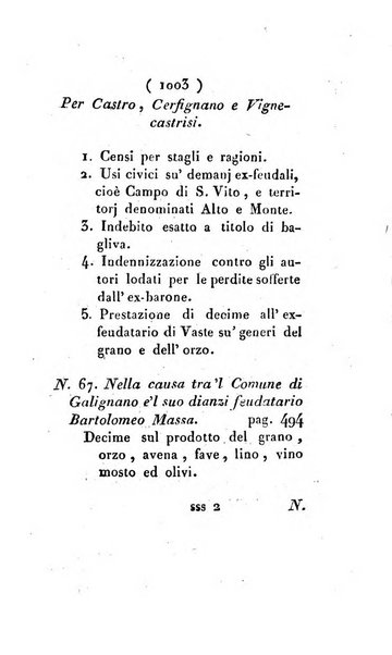 Bullettino delle sentenze emanate dalla Suprema commissione per le liti fra i già baroni ed i comuni