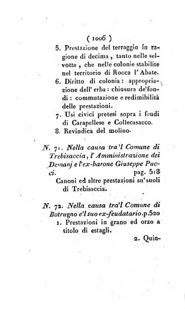 Bullettino delle sentenze emanate dalla Suprema commissione per le liti fra i già baroni ed i comuni