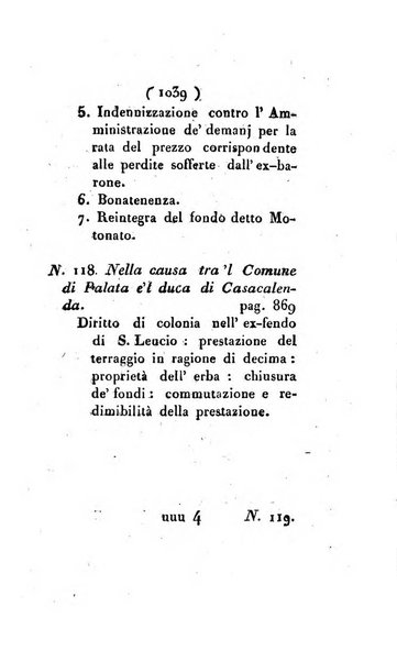 Bullettino delle sentenze emanate dalla Suprema commissione per le liti fra i già baroni ed i comuni