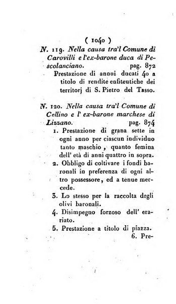 Bullettino delle sentenze emanate dalla Suprema commissione per le liti fra i già baroni ed i comuni