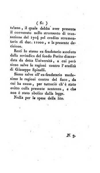 Bullettino delle sentenze emanate dalla Suprema commissione per le liti fra i già baroni ed i comuni