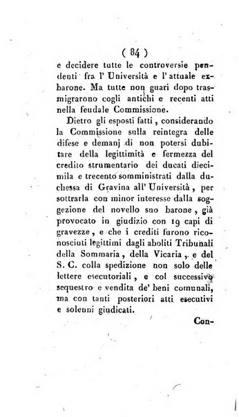 Bullettino delle sentenze emanate dalla Suprema commissione per le liti fra i già baroni ed i comuni