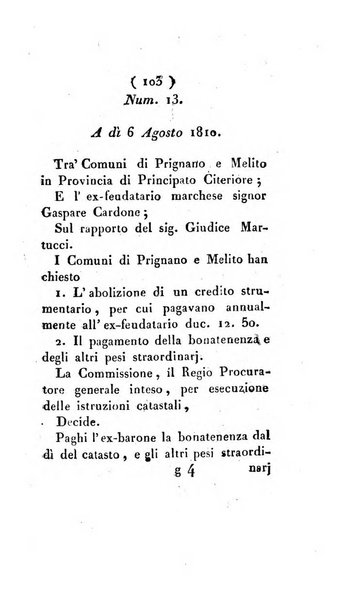 Bullettino delle sentenze emanate dalla Suprema commissione per le liti fra i già baroni ed i comuni