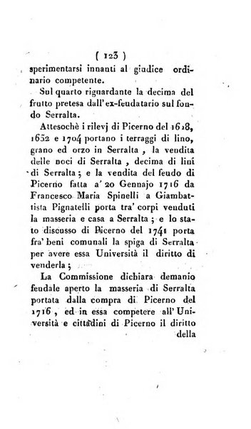 Bullettino delle sentenze emanate dalla Suprema commissione per le liti fra i già baroni ed i comuni