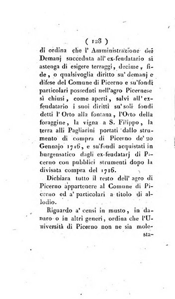 Bullettino delle sentenze emanate dalla Suprema commissione per le liti fra i già baroni ed i comuni