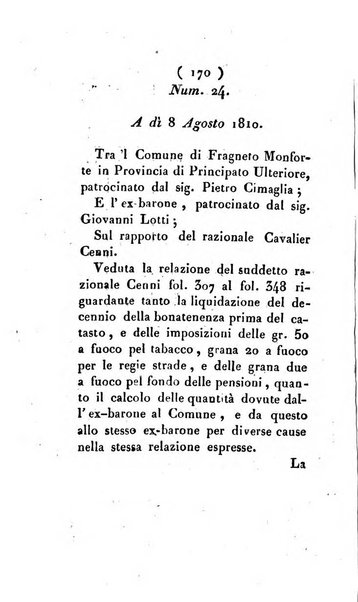 Bullettino delle sentenze emanate dalla Suprema commissione per le liti fra i già baroni ed i comuni