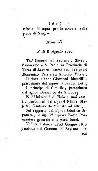 Bullettino delle sentenze emanate dalla Suprema commissione per le liti fra i già baroni ed i comuni