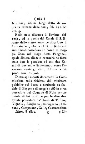 Bullettino delle sentenze emanate dalla Suprema commissione per le liti fra i già baroni ed i comuni