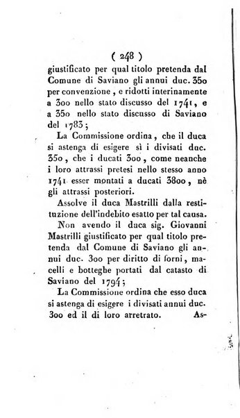 Bullettino delle sentenze emanate dalla Suprema commissione per le liti fra i già baroni ed i comuni