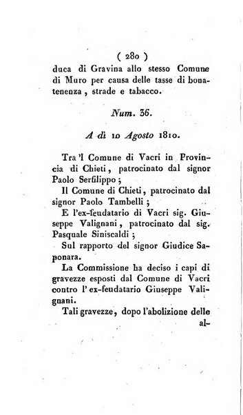 Bullettino delle sentenze emanate dalla Suprema commissione per le liti fra i già baroni ed i comuni