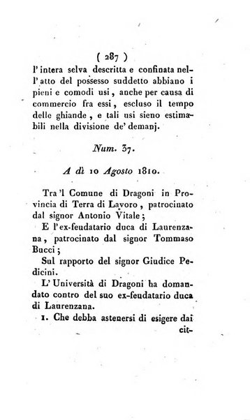 Bullettino delle sentenze emanate dalla Suprema commissione per le liti fra i già baroni ed i comuni