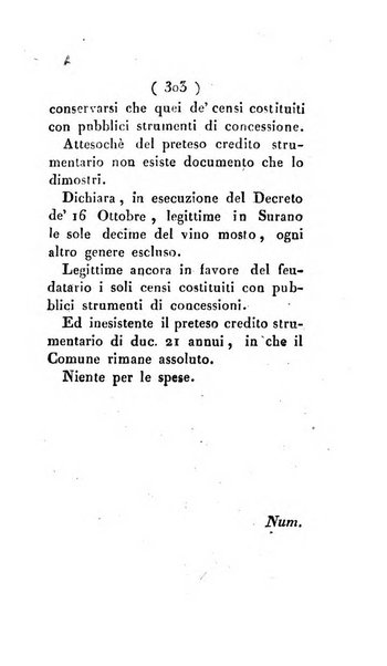 Bullettino delle sentenze emanate dalla Suprema commissione per le liti fra i già baroni ed i comuni