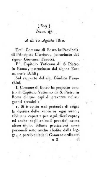 Bullettino delle sentenze emanate dalla Suprema commissione per le liti fra i già baroni ed i comuni