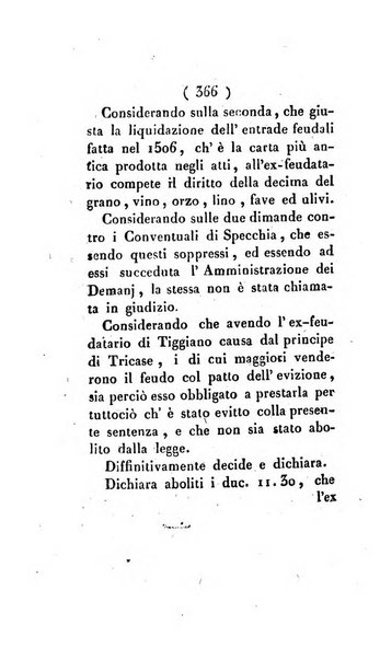 Bullettino delle sentenze emanate dalla Suprema commissione per le liti fra i già baroni ed i comuni