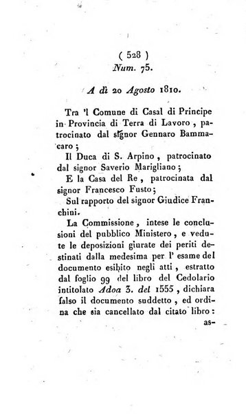 Bullettino delle sentenze emanate dalla Suprema commissione per le liti fra i già baroni ed i comuni