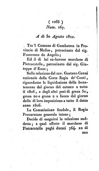 Bullettino delle sentenze emanate dalla Suprema commissione per le liti fra i già baroni ed i comuni