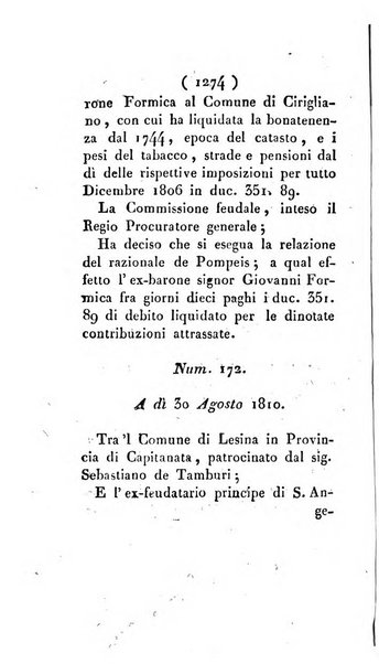 Bullettino delle sentenze emanate dalla Suprema commissione per le liti fra i già baroni ed i comuni