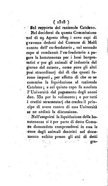 Bullettino delle sentenze emanate dalla Suprema commissione per le liti fra i già baroni ed i comuni