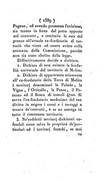 Bullettino delle sentenze emanate dalla Suprema commissione per le liti fra i già baroni ed i comuni