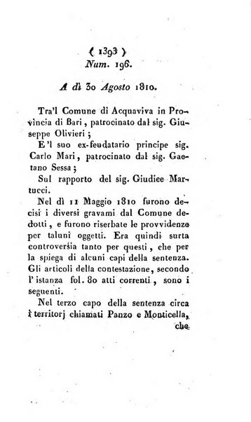 Bullettino delle sentenze emanate dalla Suprema commissione per le liti fra i già baroni ed i comuni