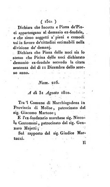 Bullettino delle sentenze emanate dalla Suprema commissione per le liti fra i già baroni ed i comuni