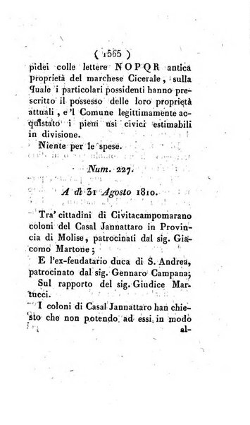 Bullettino delle sentenze emanate dalla Suprema commissione per le liti fra i già baroni ed i comuni