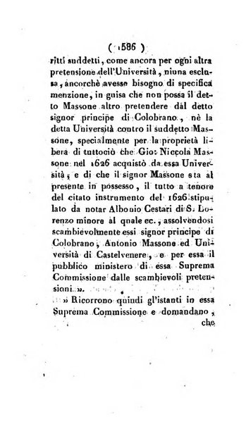 Bullettino delle sentenze emanate dalla Suprema commissione per le liti fra i già baroni ed i comuni