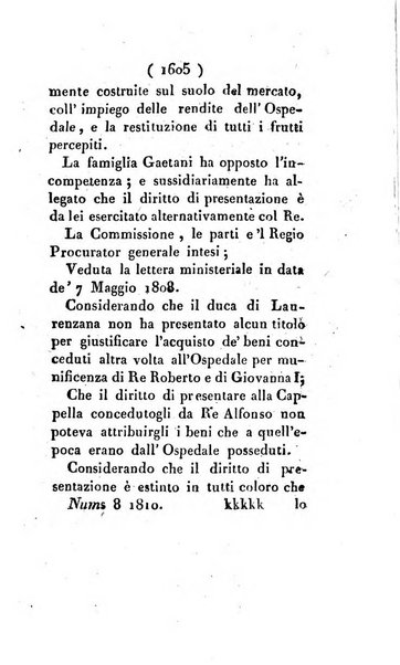 Bullettino delle sentenze emanate dalla Suprema commissione per le liti fra i già baroni ed i comuni