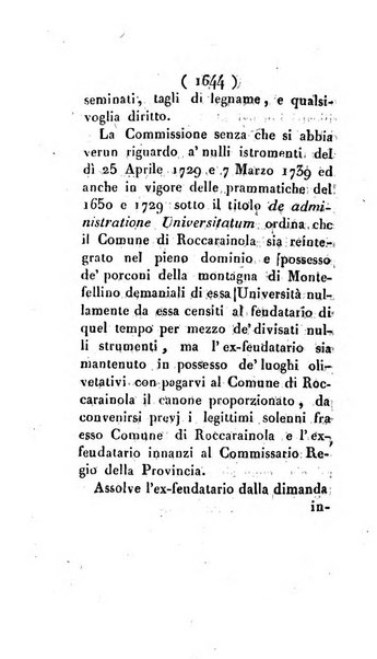 Bullettino delle sentenze emanate dalla Suprema commissione per le liti fra i già baroni ed i comuni