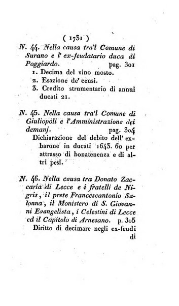 Bullettino delle sentenze emanate dalla Suprema commissione per le liti fra i già baroni ed i comuni