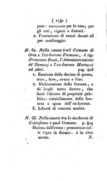 Bullettino delle sentenze emanate dalla Suprema commissione per le liti fra i già baroni ed i comuni