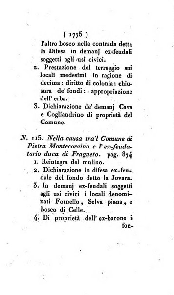 Bullettino delle sentenze emanate dalla Suprema commissione per le liti fra i già baroni ed i comuni