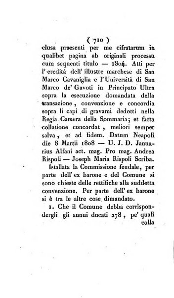 Bullettino delle sentenze emanate dalla Suprema commissione per le liti fra i già baroni ed i comuni