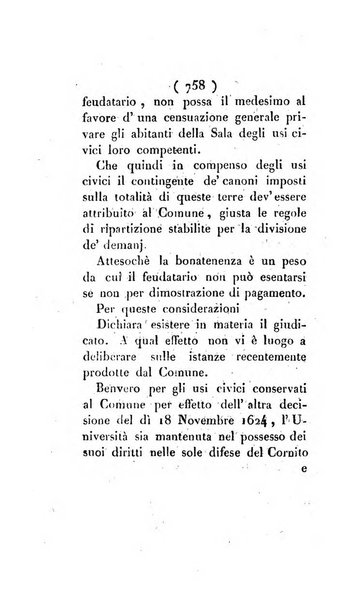 Bullettino delle sentenze emanate dalla Suprema commissione per le liti fra i già baroni ed i comuni