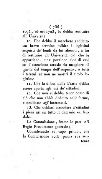 Bullettino delle sentenze emanate dalla Suprema commissione per le liti fra i già baroni ed i comuni