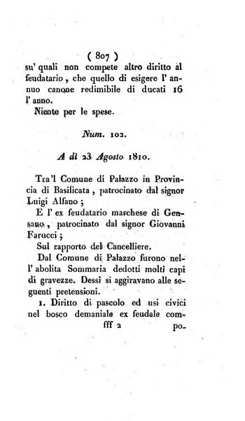 Bullettino delle sentenze emanate dalla Suprema commissione per le liti fra i già baroni ed i comuni