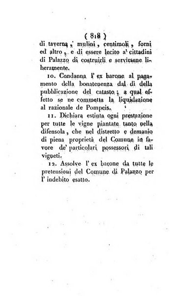 Bullettino delle sentenze emanate dalla Suprema commissione per le liti fra i già baroni ed i comuni