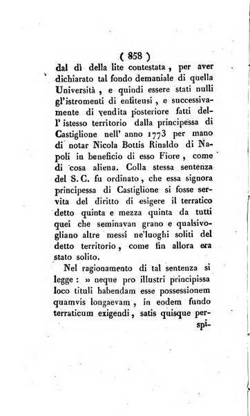 Bullettino delle sentenze emanate dalla Suprema commissione per le liti fra i già baroni ed i comuni