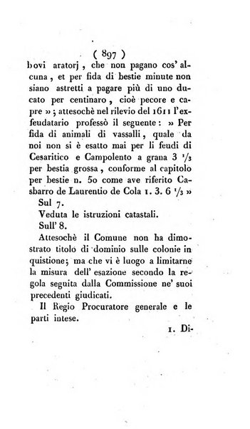 Bullettino delle sentenze emanate dalla Suprema commissione per le liti fra i già baroni ed i comuni