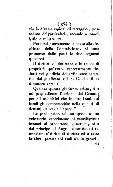 Bullettino delle sentenze emanate dalla Suprema commissione per le liti fra i già baroni ed i comuni