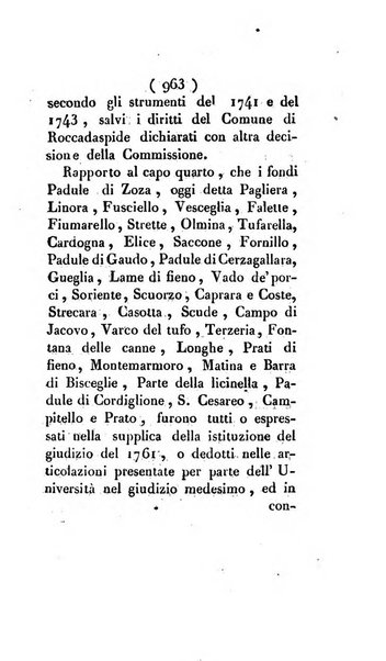 Bullettino delle sentenze emanate dalla Suprema commissione per le liti fra i già baroni ed i comuni