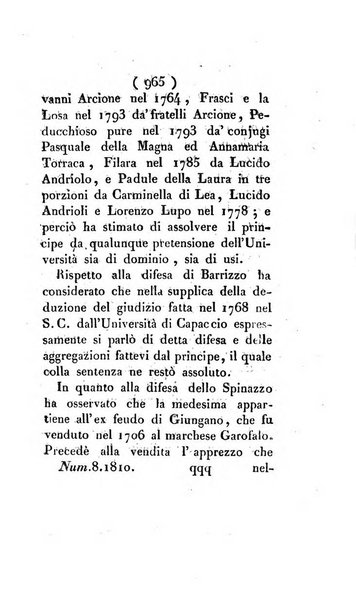 Bullettino delle sentenze emanate dalla Suprema commissione per le liti fra i già baroni ed i comuni